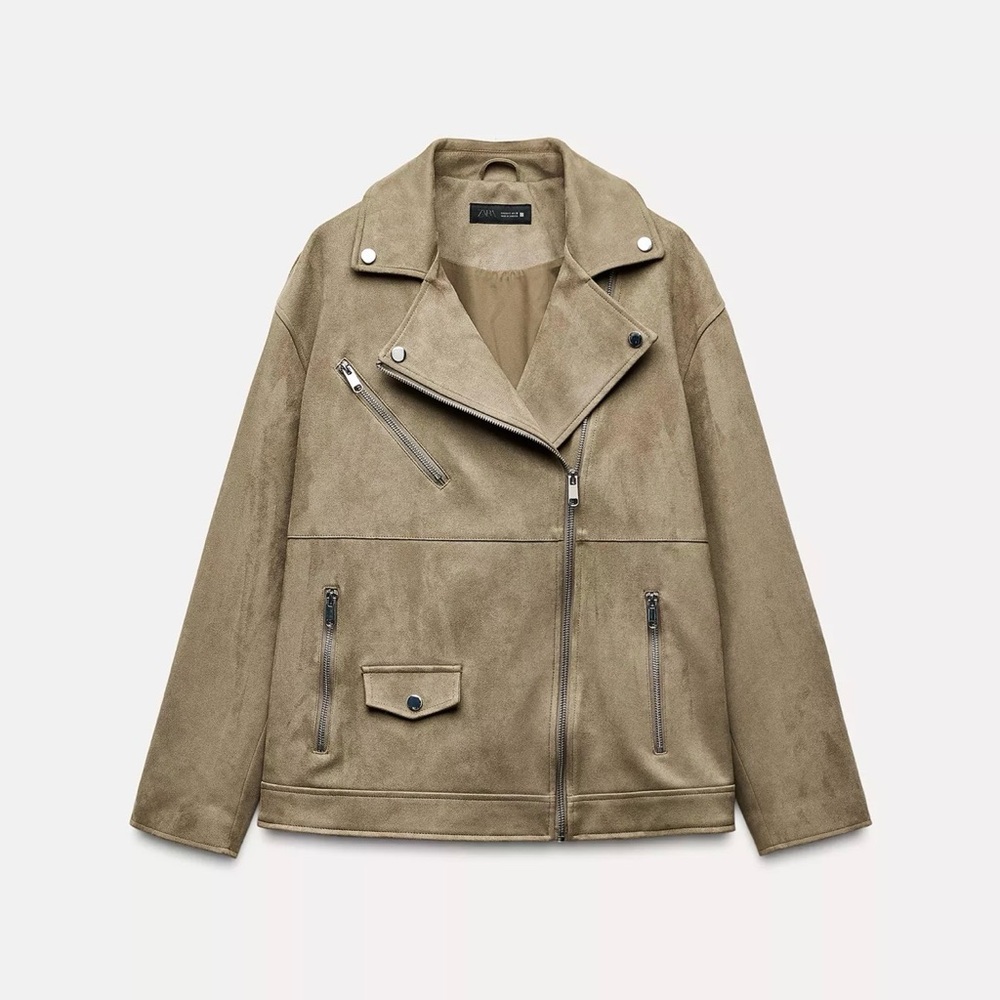 Zara Tan Suede Jacket
